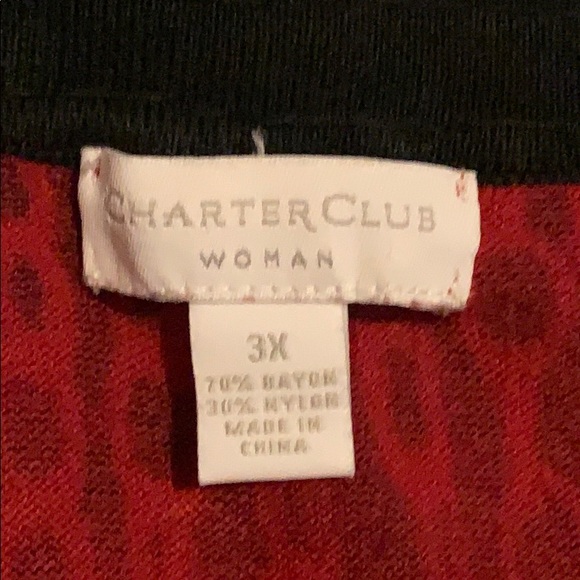 CHARTER CLUB ⭐️ Festive Long Sleeved Sweater Top - Picture 7 of 7
